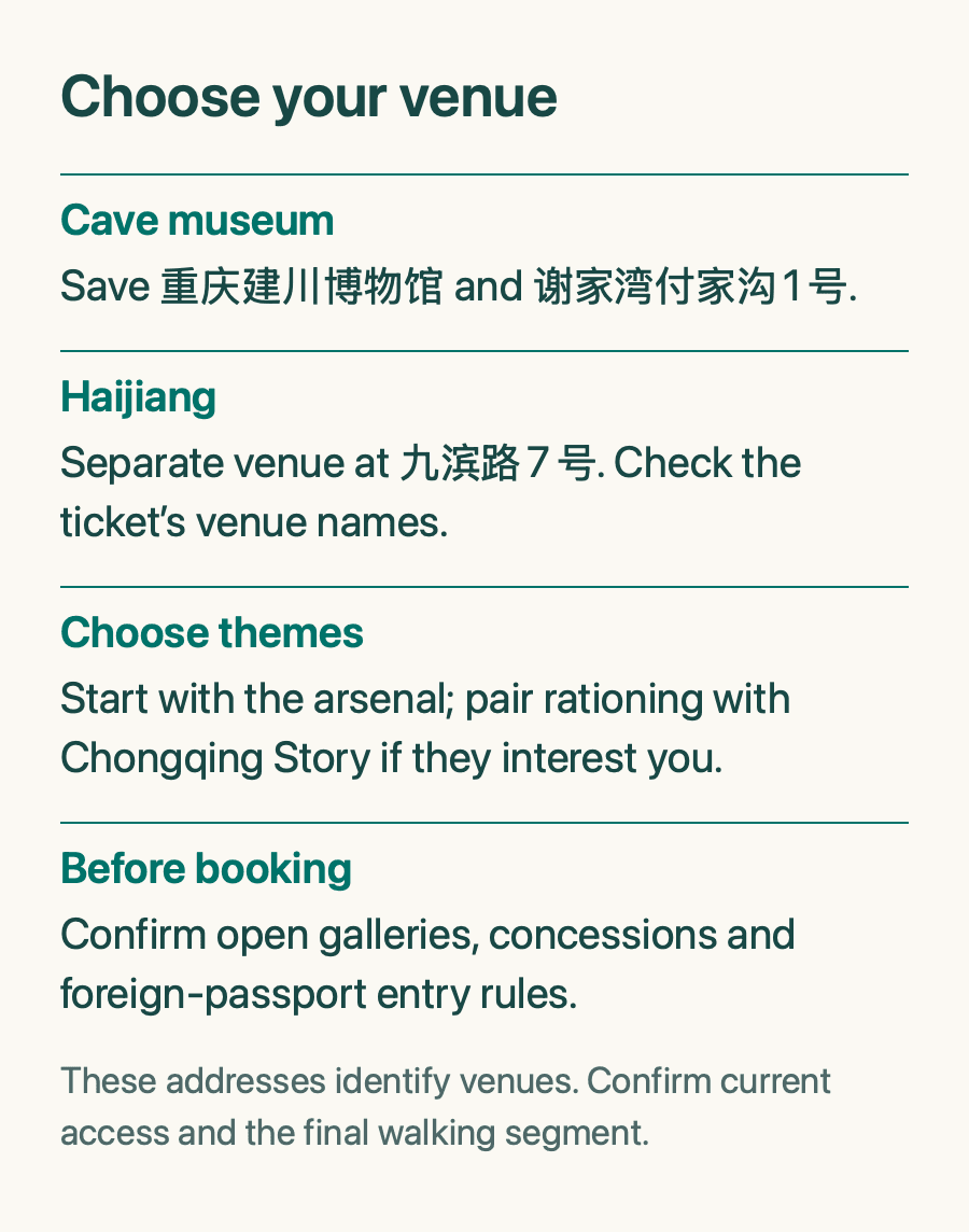 Choose your venue