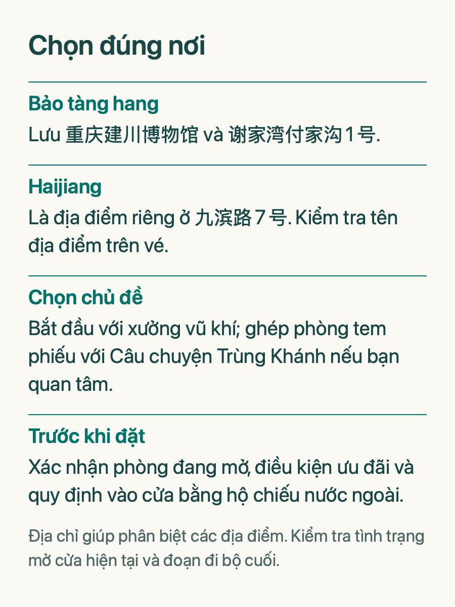 Chọn đúng nơi