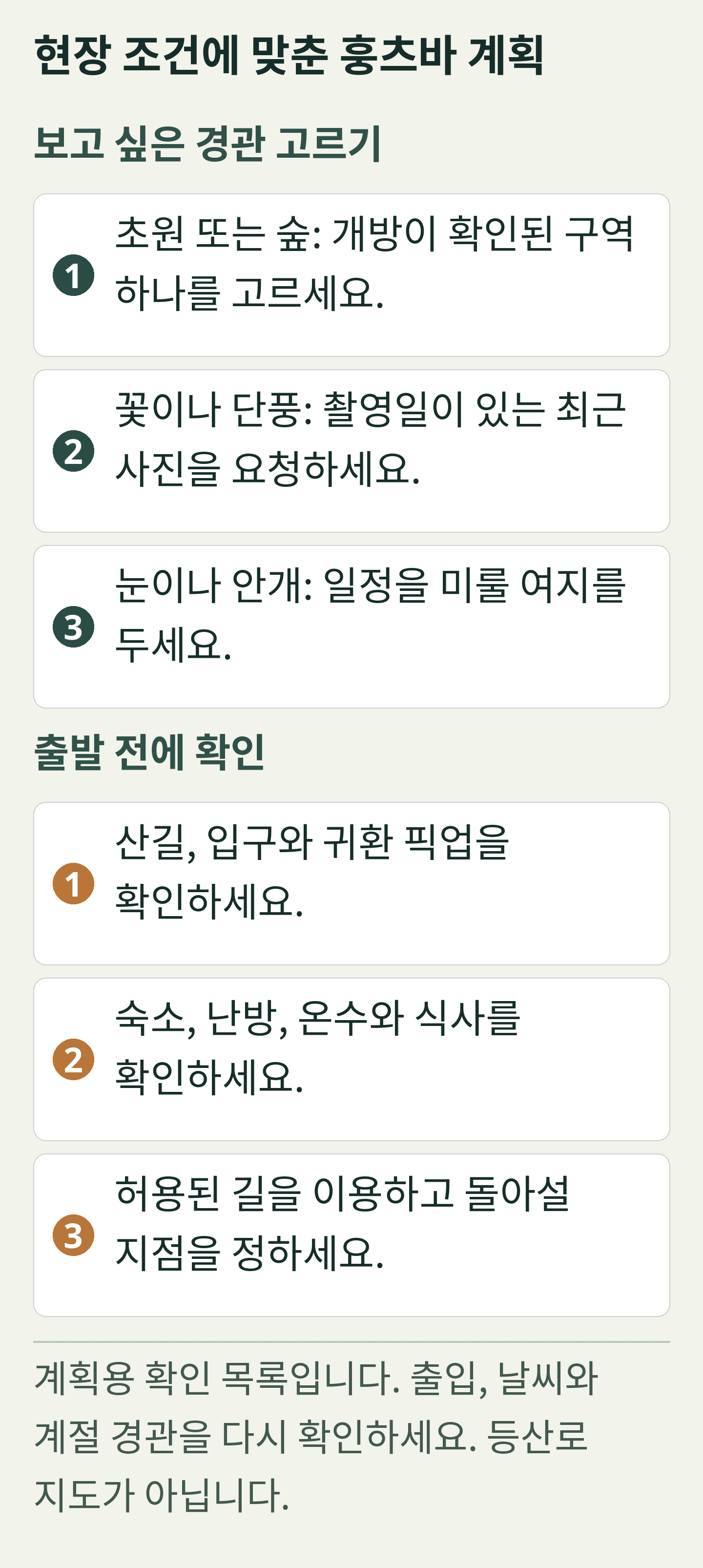 현장 조건에 맞춘 훙츠바 계획. 독창적인 계획 카드입니다. 모든 문구는 아래에도 선택 가능한 텍스트로 제공됩니다.