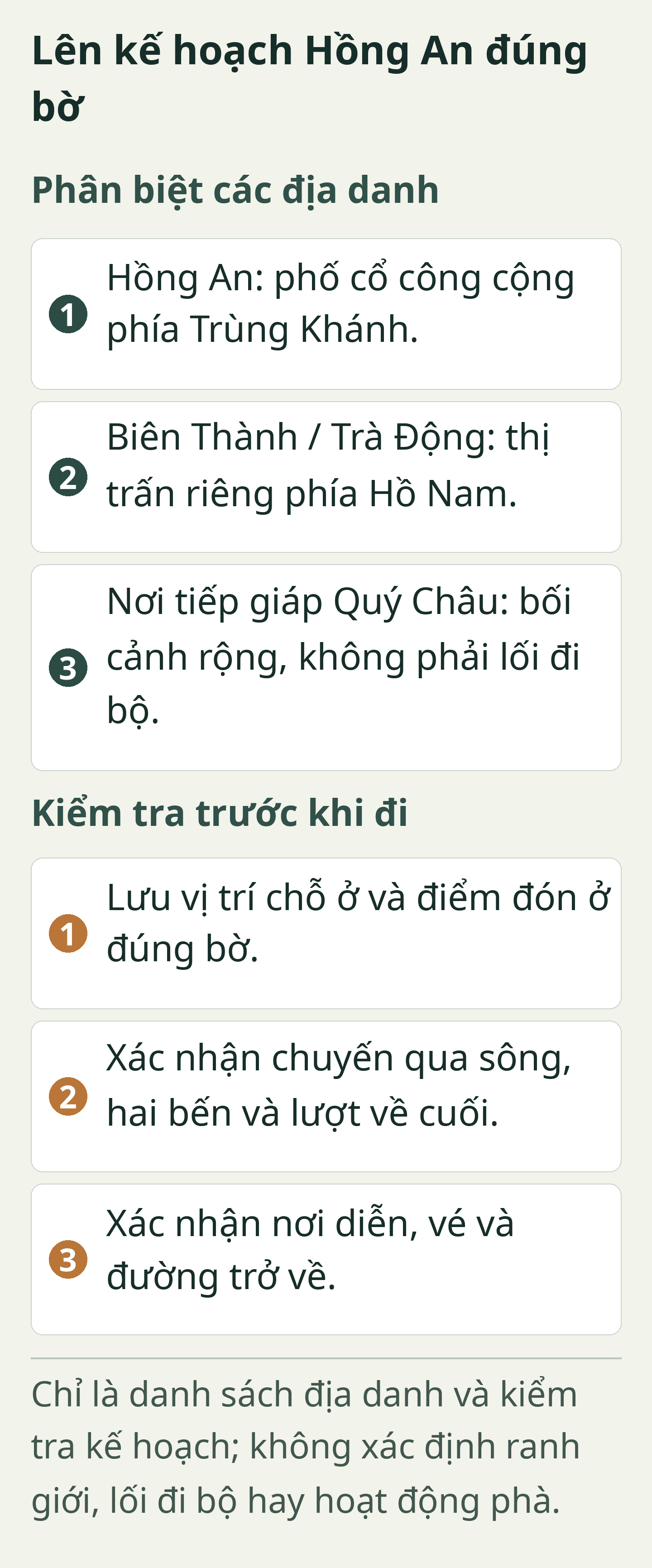 Lên kế hoạch Hồng An đúng bờ. Thẻ lập kế hoạch nguyên bản; toàn bộ nhãn cũng có ở dạng văn bản có thể chọn bên dưới.