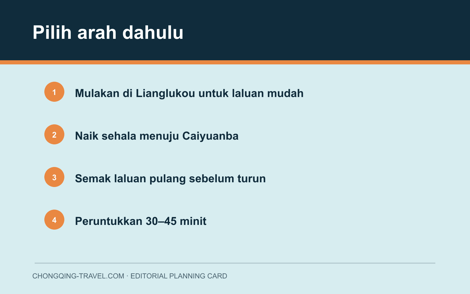 Kad arah Lianglukou ke Caiyuanba