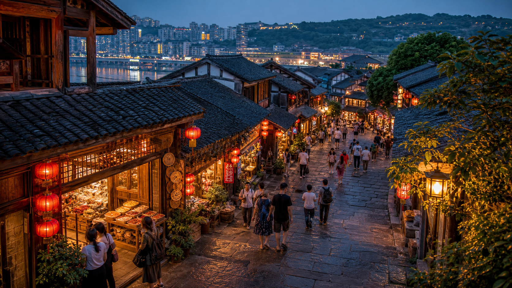 2026 충칭 Ciqikou Ancient Town 가이드: 동선, 간식, 혼잡 대응, 지하철 팁 표지 이미지