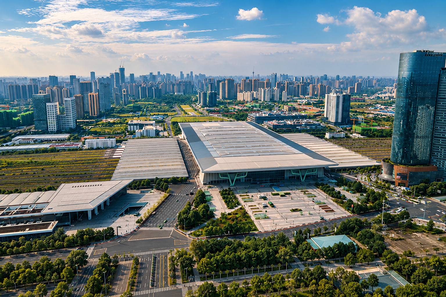 Ilustrasi AI: Eksterior stasiun Chengdu East